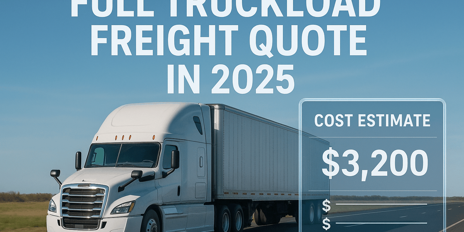 Full Truckload Freight Quote