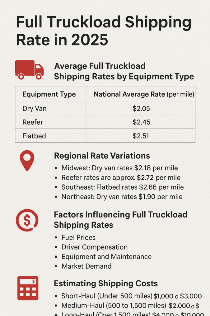 Full Truckload Shipping Rate