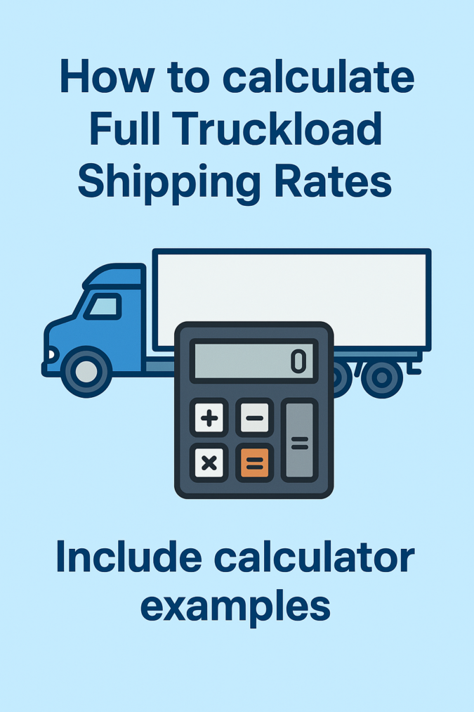 Full Truckload Shipping Rate
