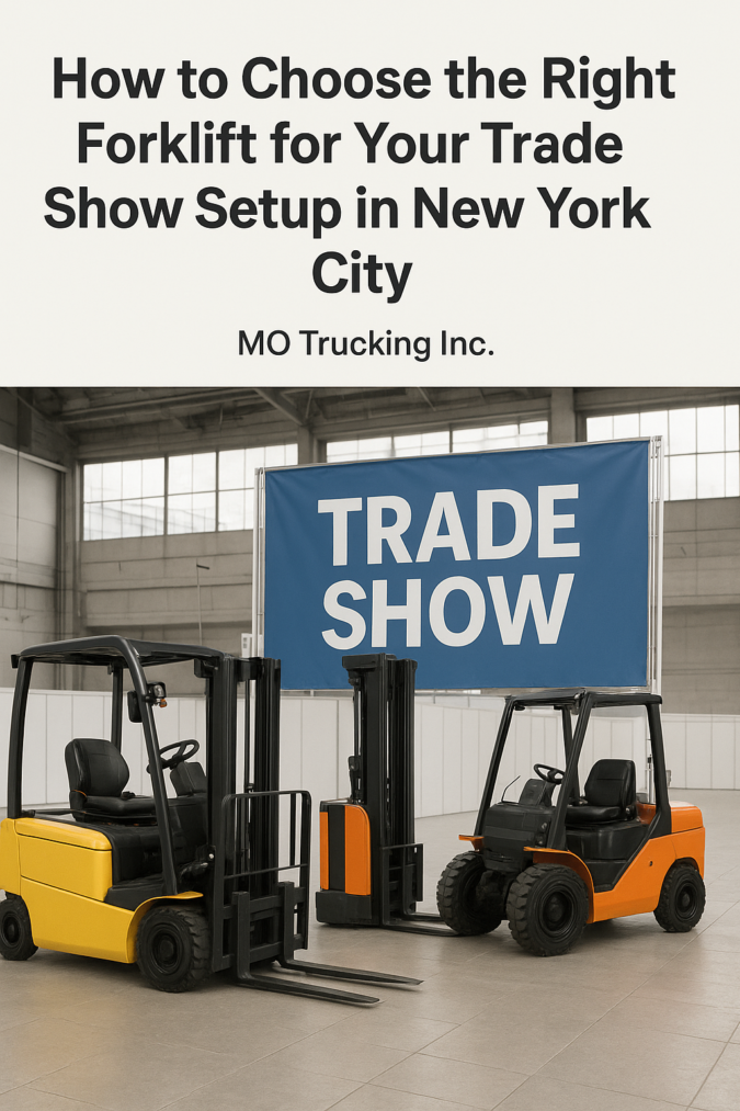 Trade Show Forklift Types & Rental NYC