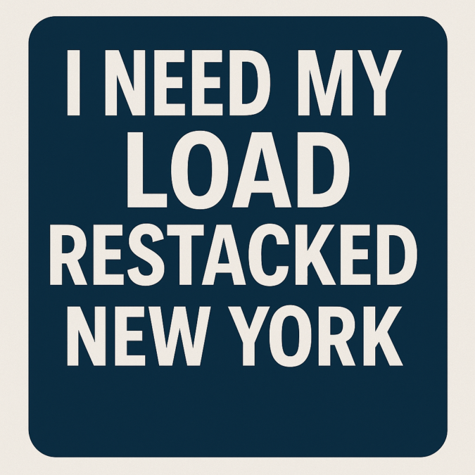 I need my load restacked New York