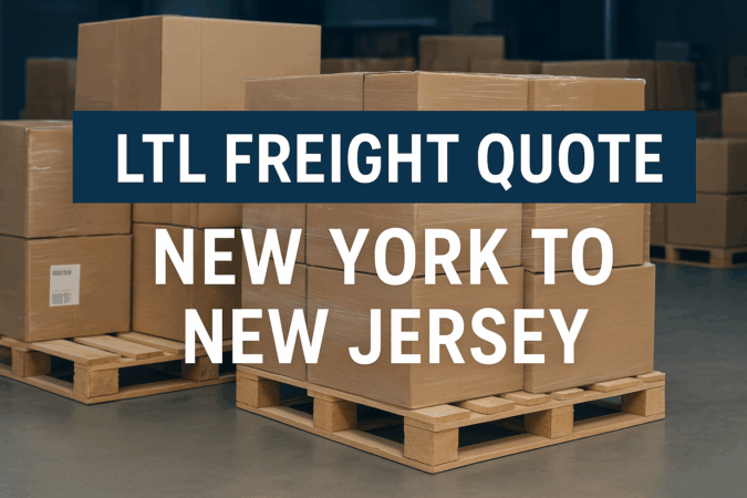 LTL Freight Quote New York to New Jersey