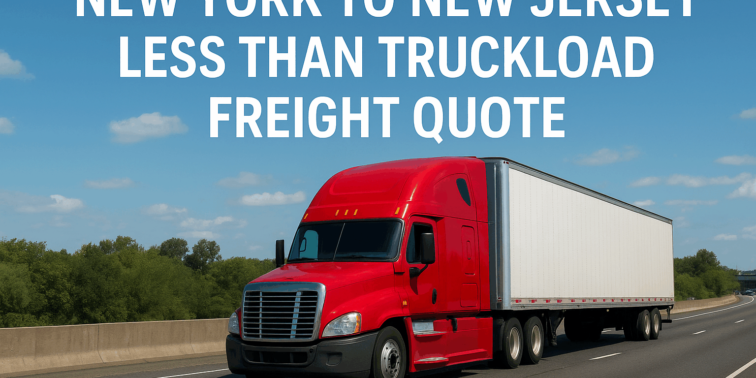 New York to New Jersey Less Than Truckload Freight Quote