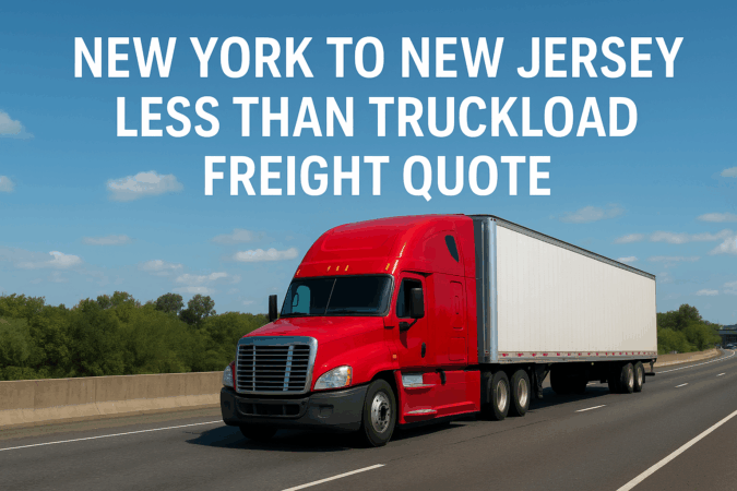 New York to New Jersey Less Than Truckload Freight Quote