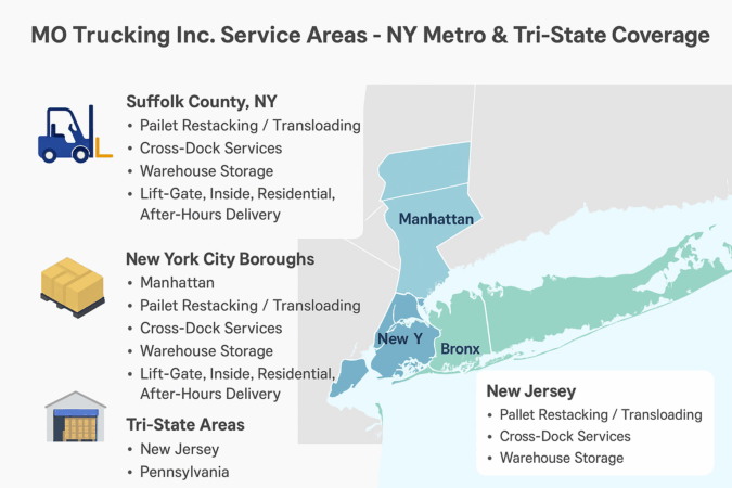 Pallet Restacking, Cross-Dock, and Warehouse Services in the NY