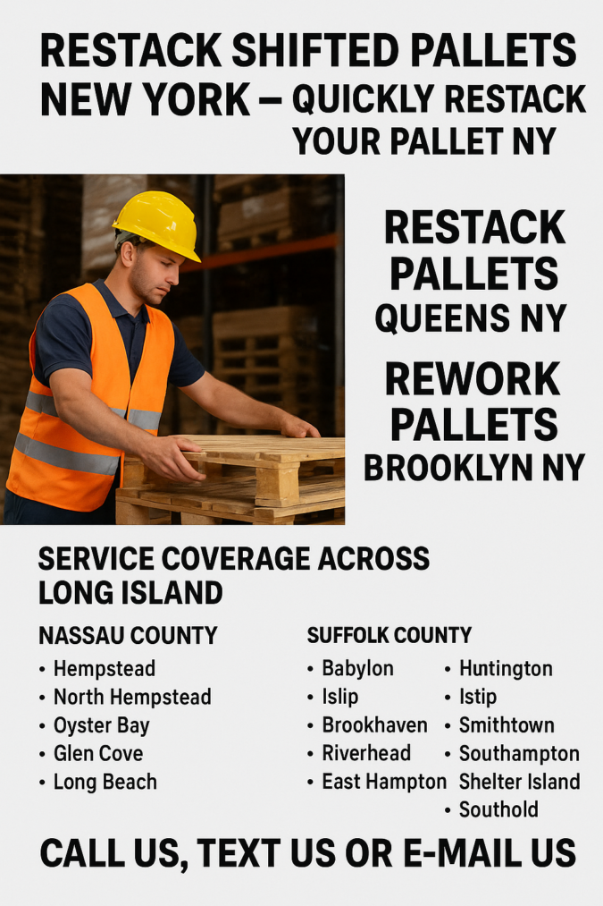 Restack Shifted Pallets New York - Quickly Restack Your Pallet NY