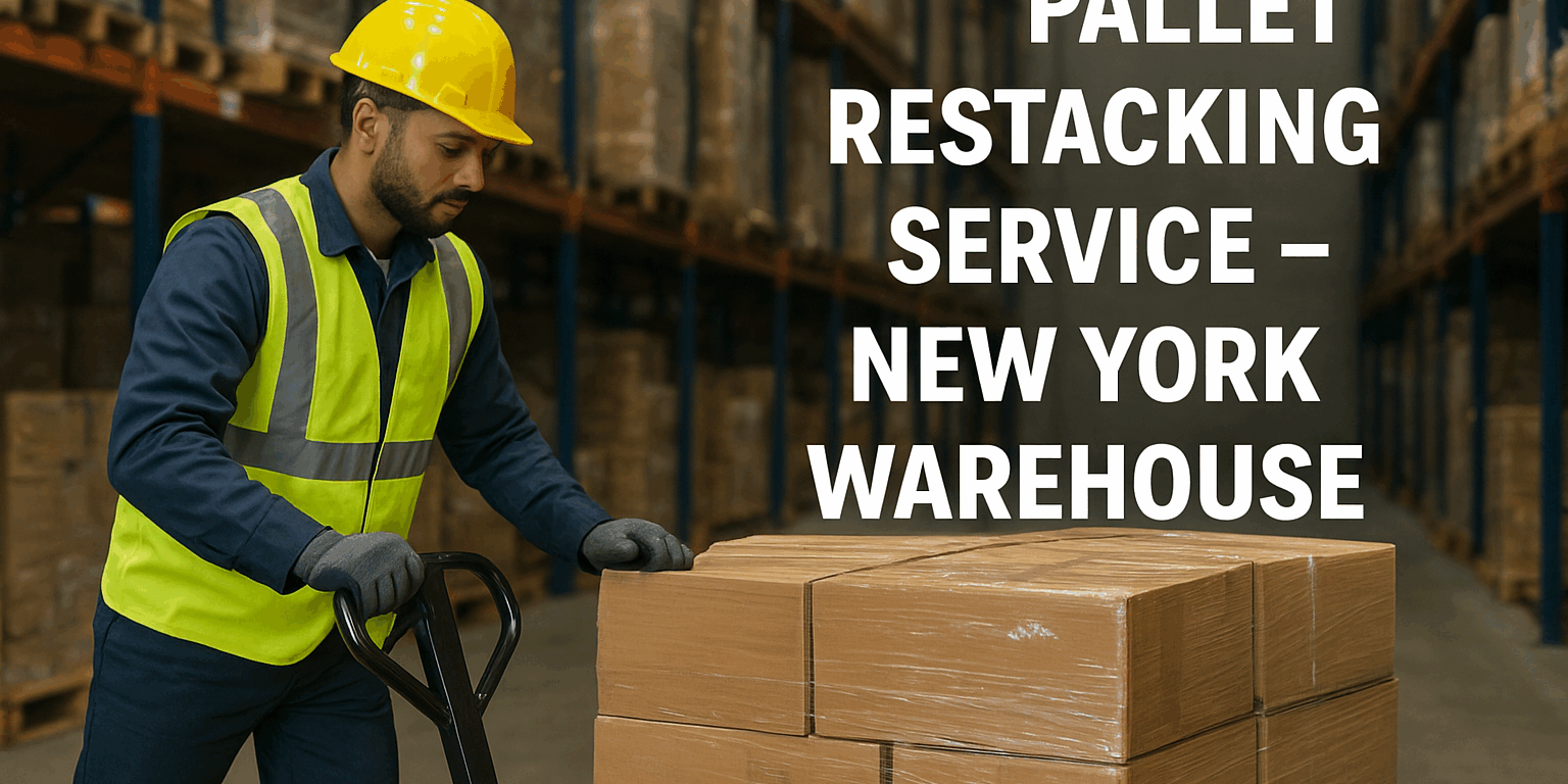 Pallet Restacking Service - New York Warehouse