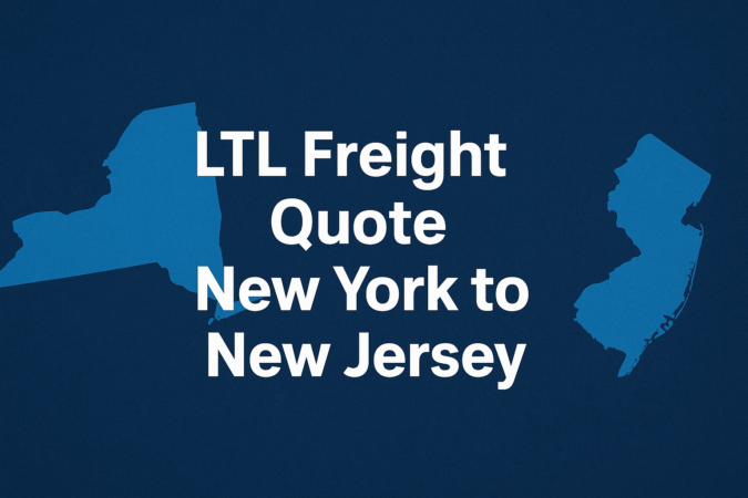 LTL Freight Quote New York to New Jersey