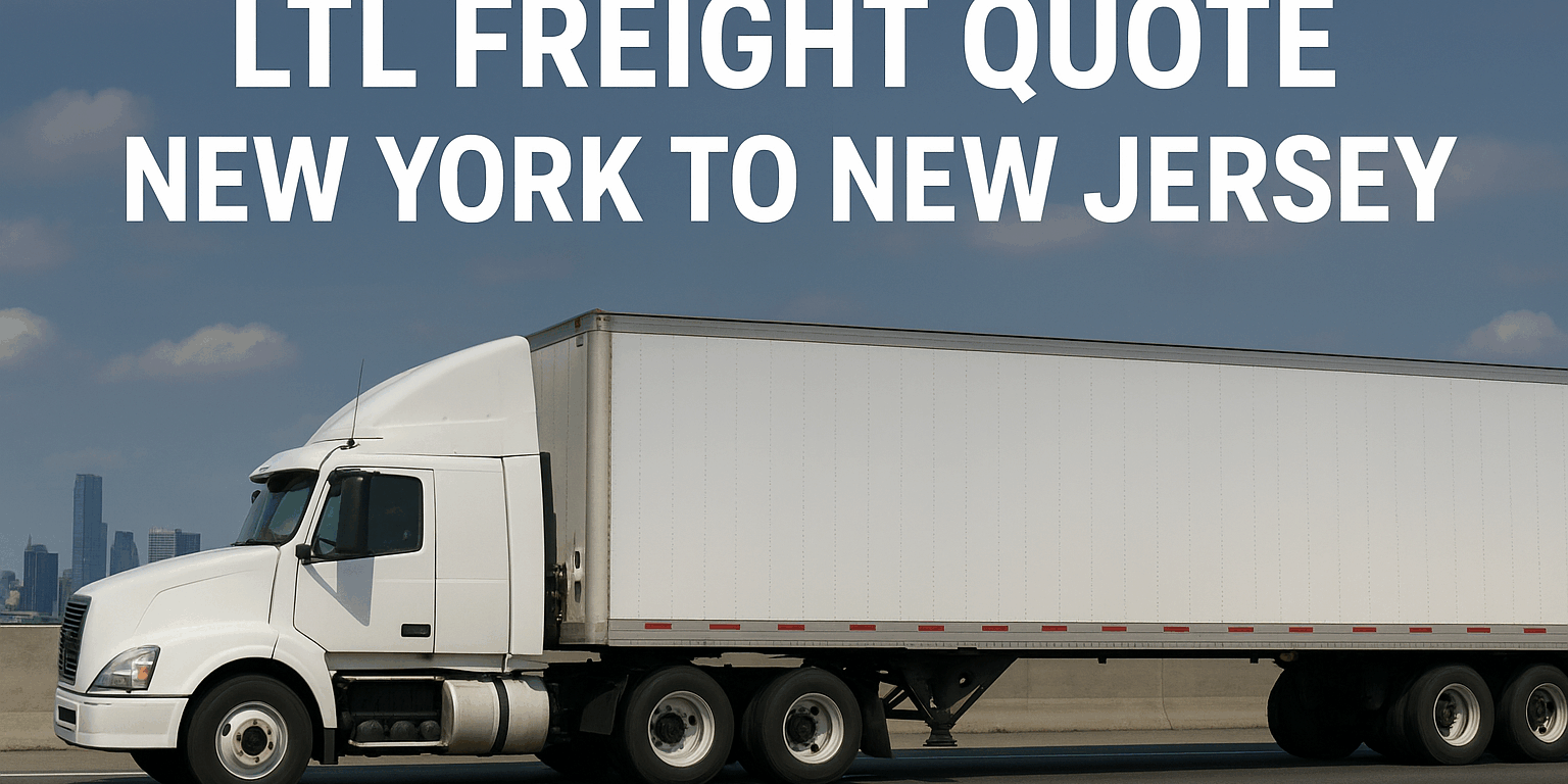 New York to New Jersey LTL Shipping Rates
