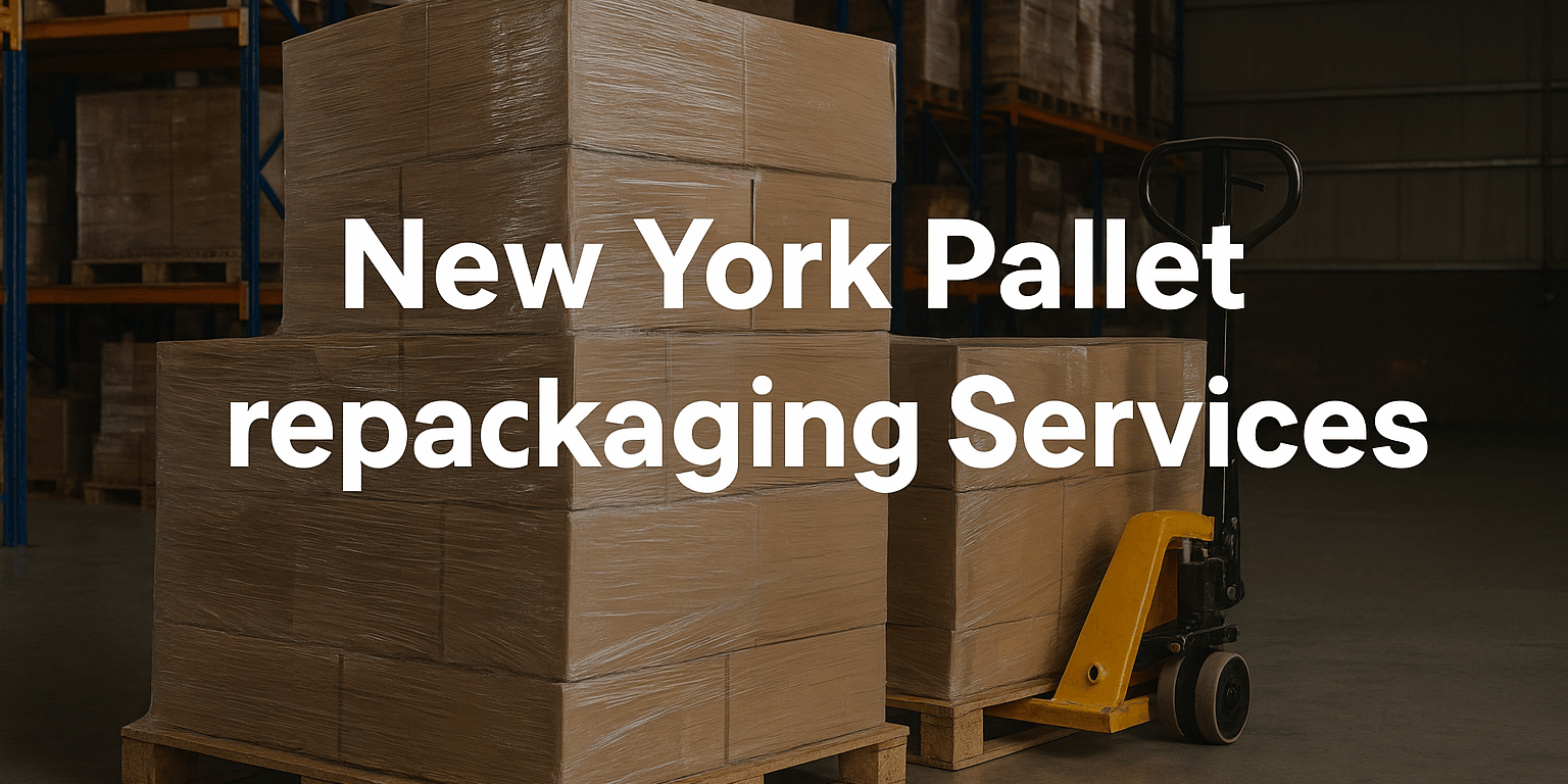 restack pallets New York warehouse