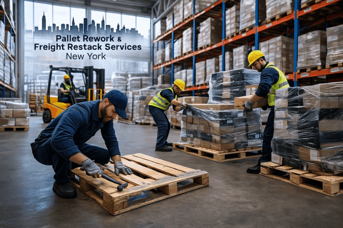 NYC pallet restack services