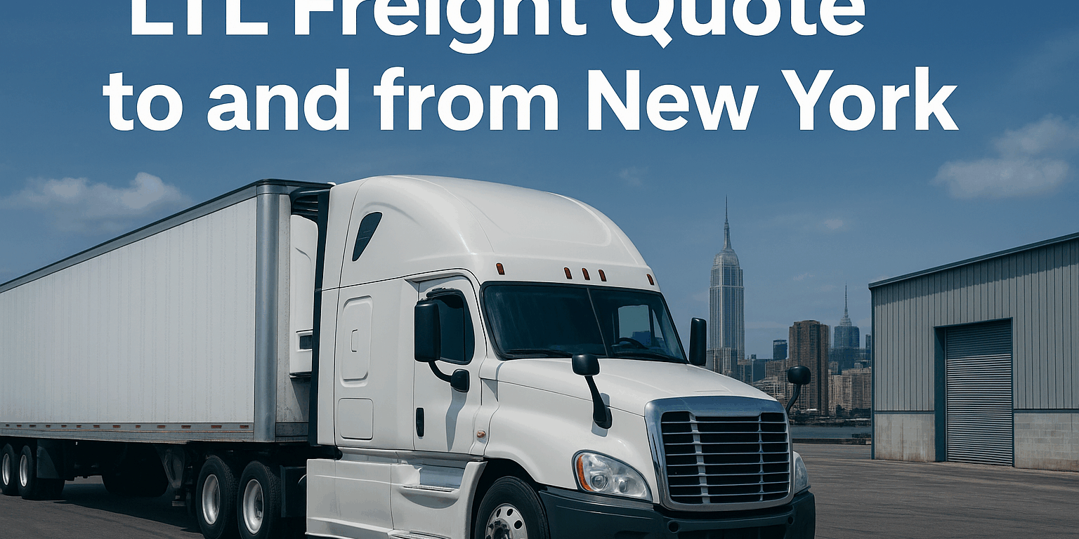 LTL Freight Quote to and from New York