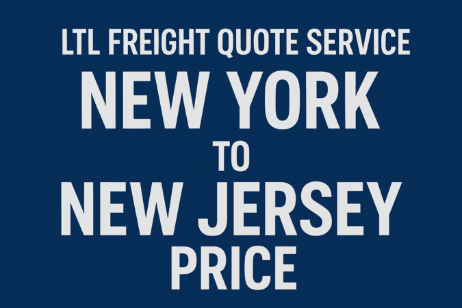LTL freight quote service New York to new jersey price