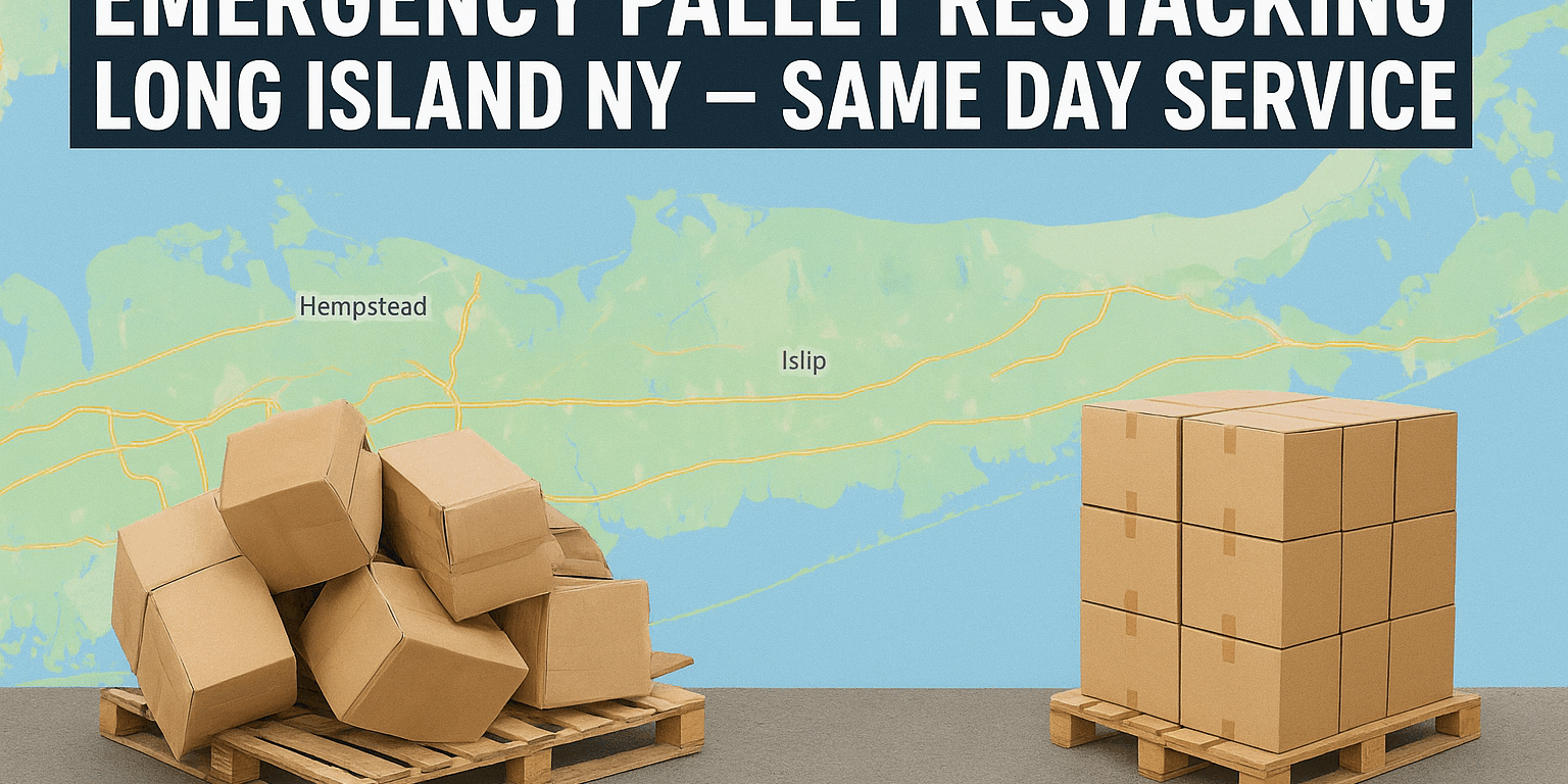 Emergency Pallet Restacking Long Island NY – Same Day
