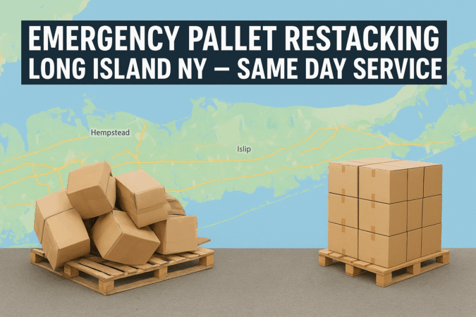 Emergency Pallet Restacking Long Island NY – Same Day