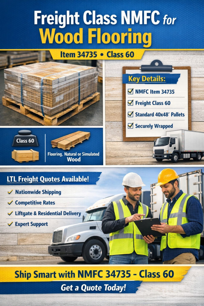 Freight Class NMFC for Wood Floring