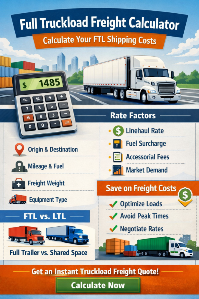 Full Truckload Freight Calculator