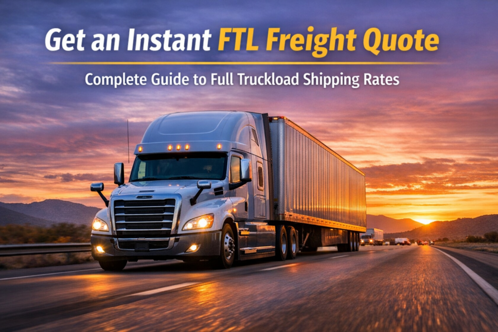 Contact us today for a Full Truckload Shipping Rate