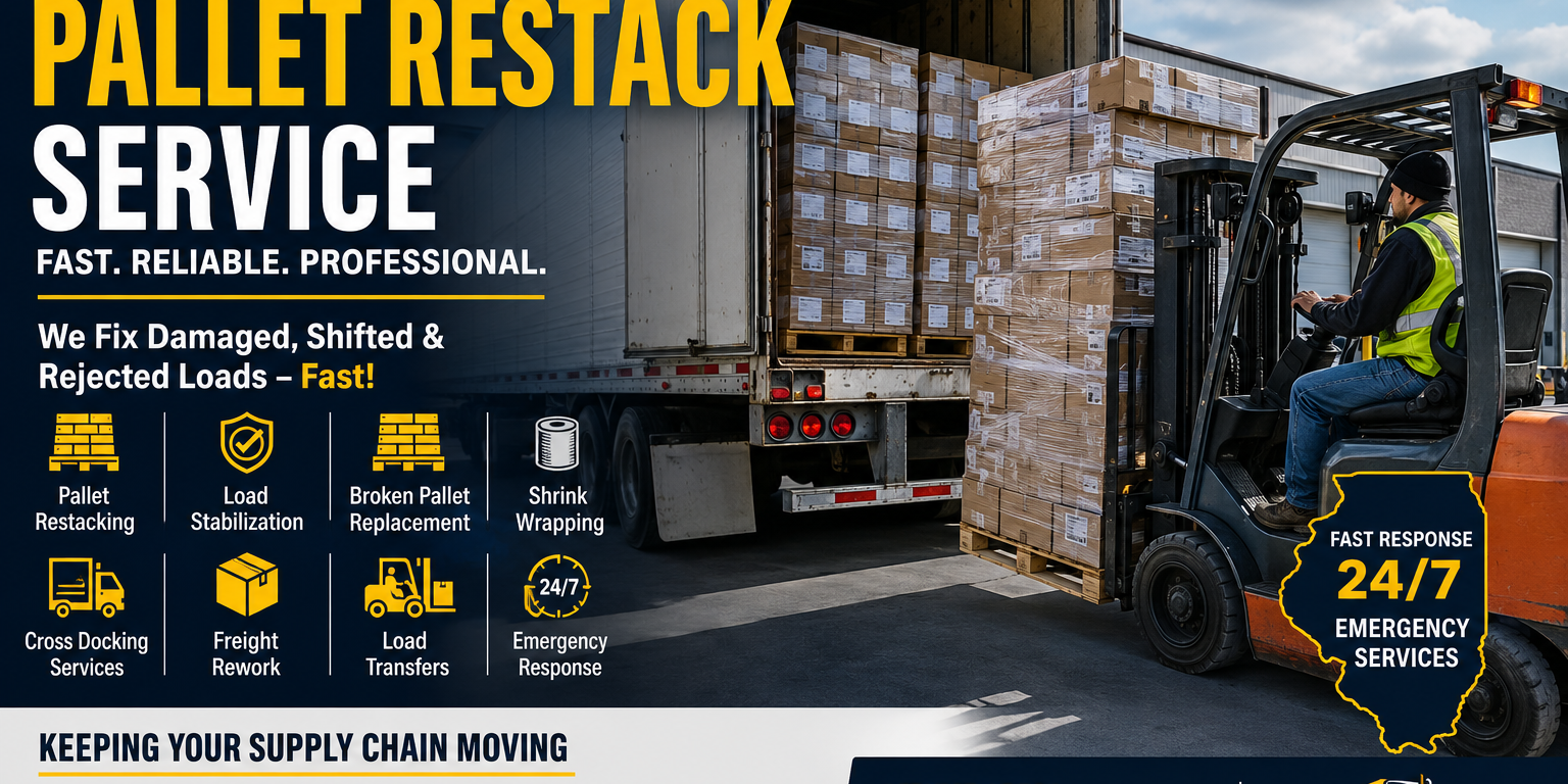 Illinois pallet restack service Illinois pallet restack service