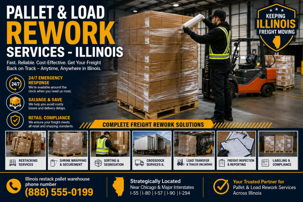 Pallet & Load Rework Services - Illinois