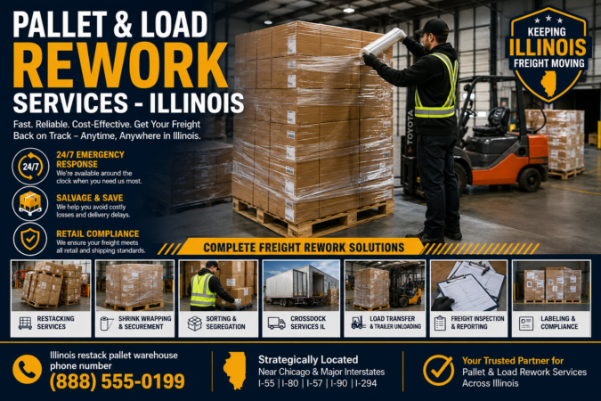 Pallet & Load Rework Services - Illinois