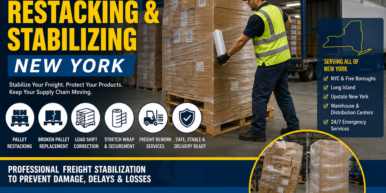 Pallet Restacking & Stabilizing New York