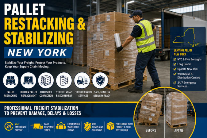 Pallet Restacking & Stabilizing New York