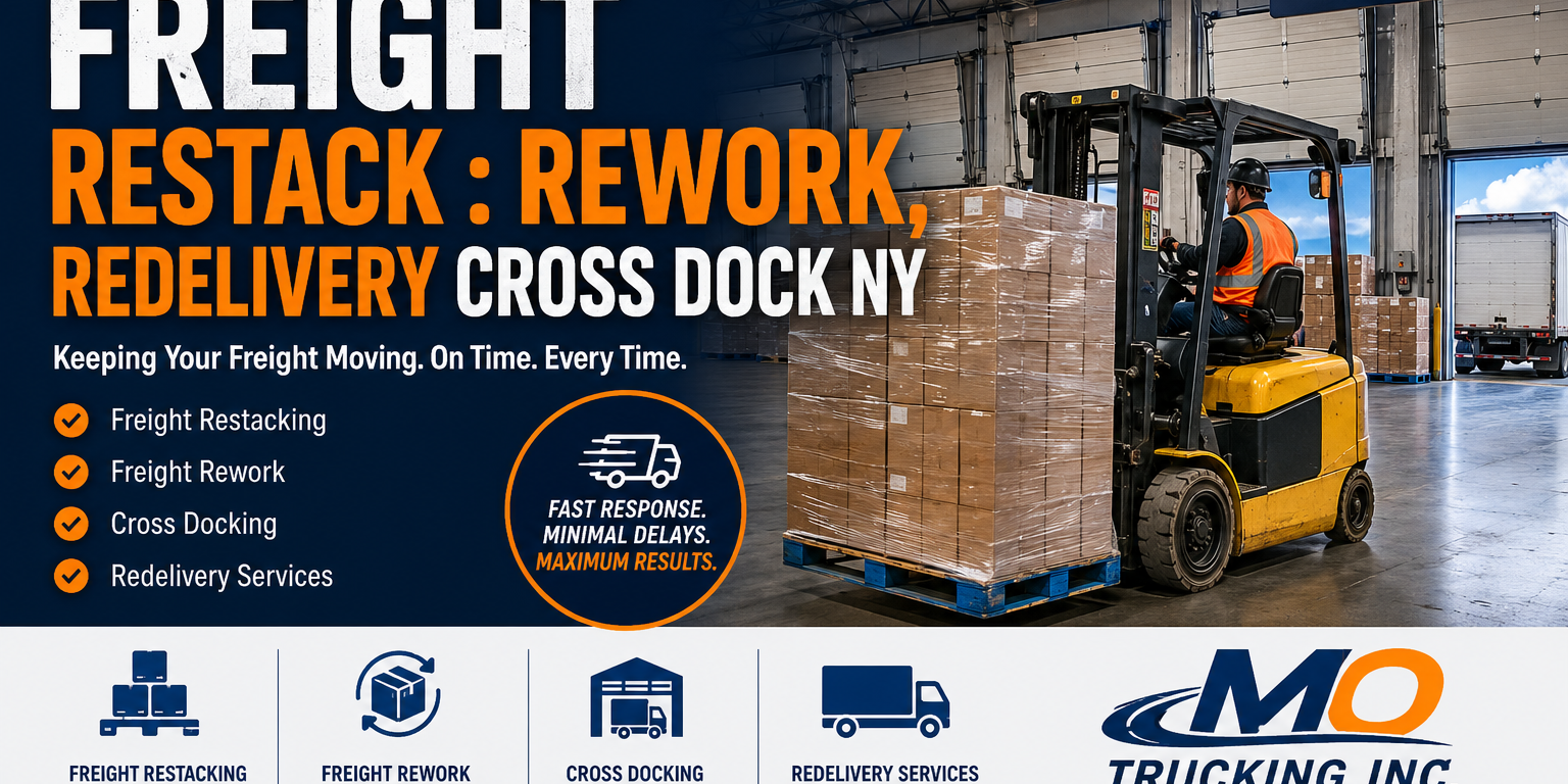 Freight Restack Rework, redelivery cross dock NY Freight Restack : Rework, redelivery cross dock NY