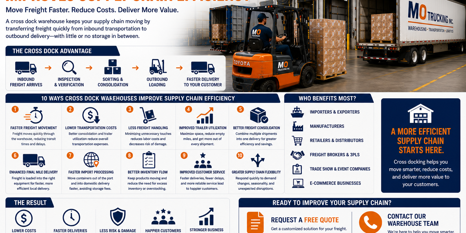 How a Cross Dock Warehouse Improves Supply Chain Efficiency?
