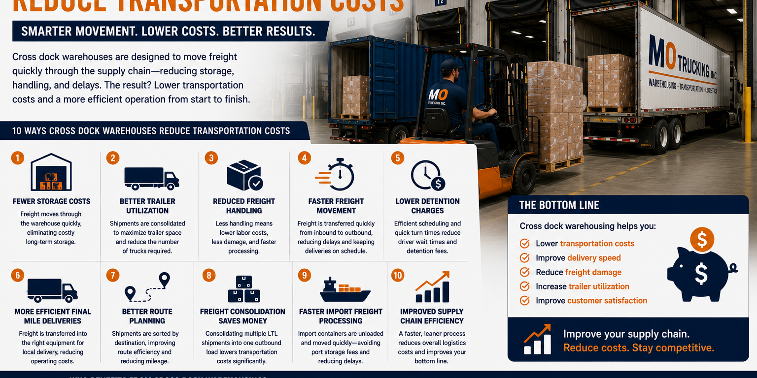 How Cross Dock Warehouses Reduce Transportation Costs