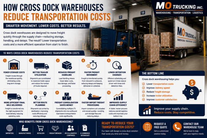 How Cross Dock Warehouses Reduce Transportation Costs