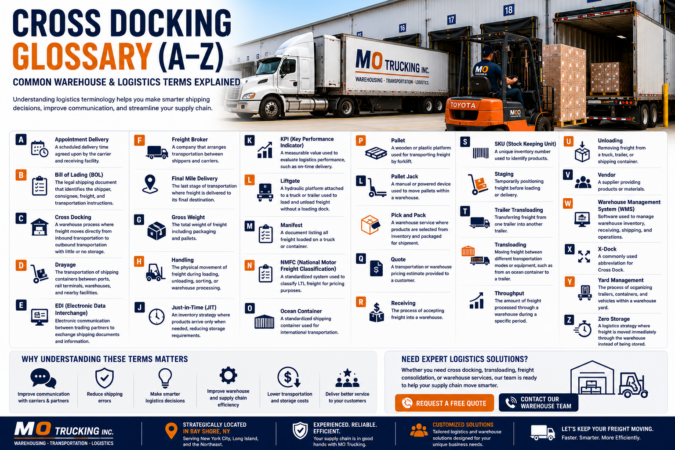 Cross Docking Glossary (A-Z)