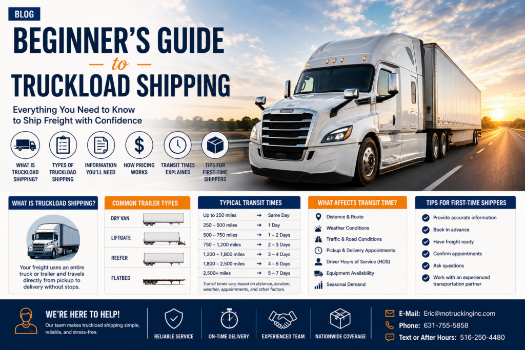 Beginner's Guide To Truckload Shipping