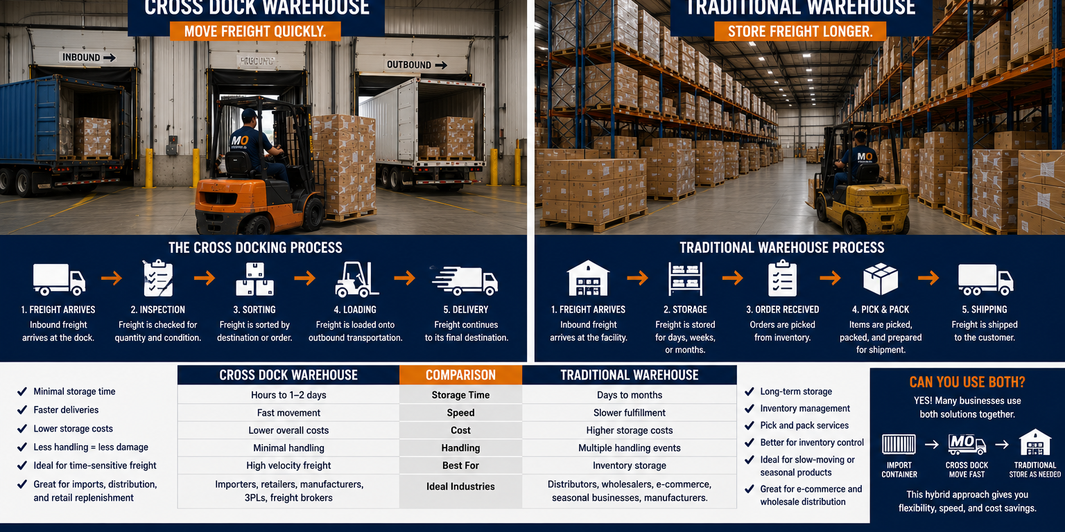 Cross Dock Warehouse vs Traditional Warehouse