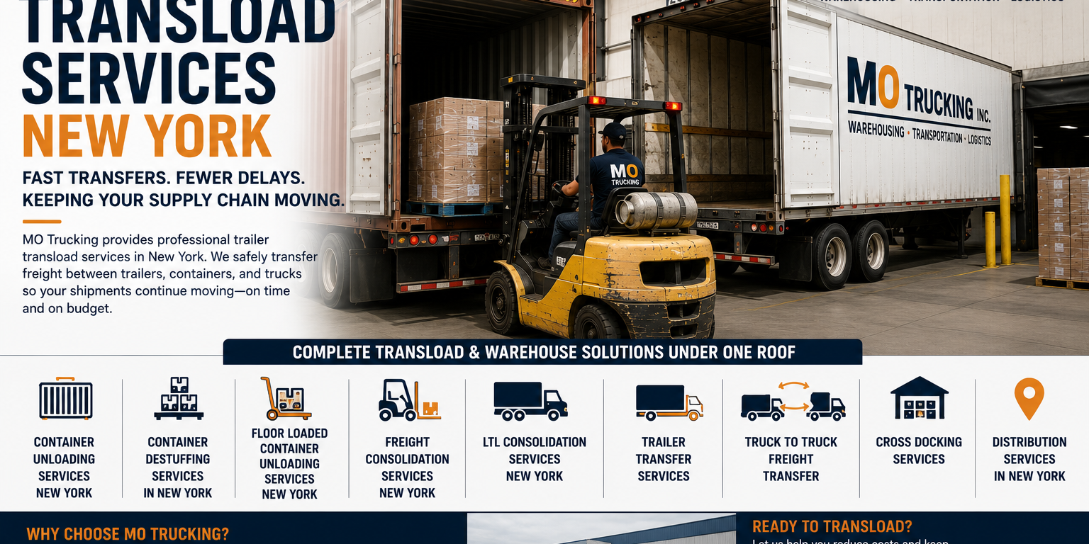Trailer Transload Services New York