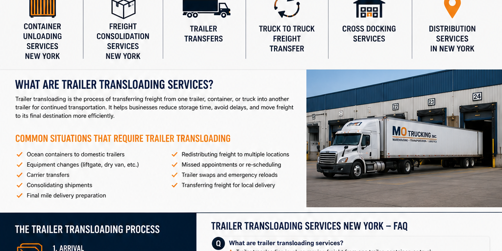 Trailer Transloading Services New York