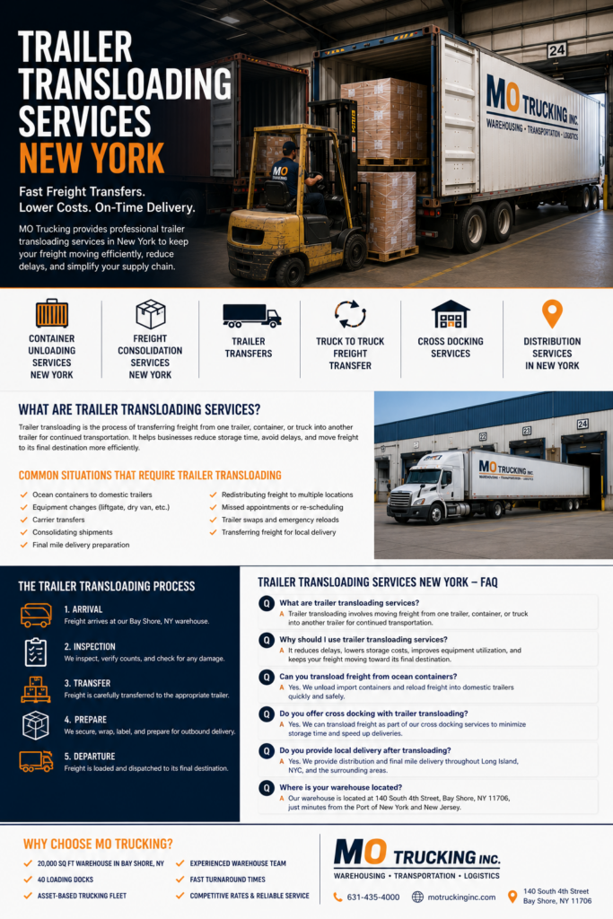 Trailer Transloading Services New York