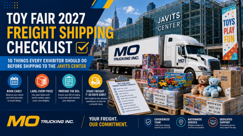 Toy Fair 2027 freight shipping