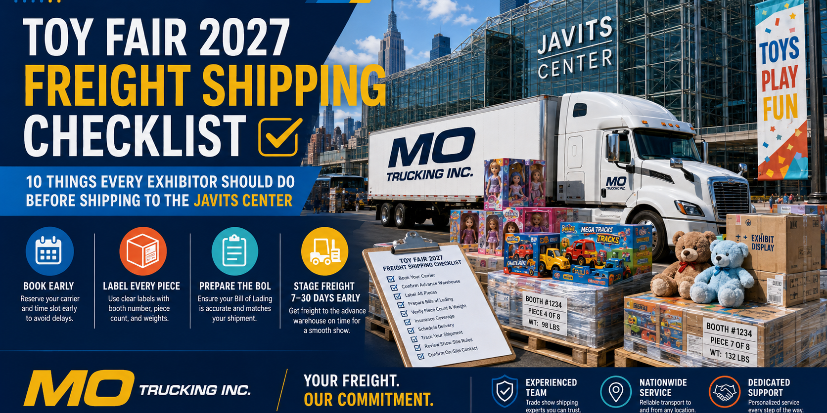 Toy Fair 2027 freight shipping