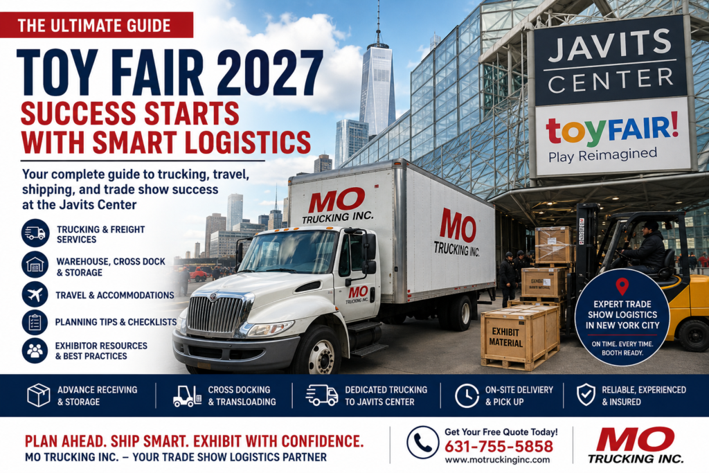 Toy Fair 2027 Ultimate Guide | NYC Travel, Hotels, Trucking & Exhibitor Logistics