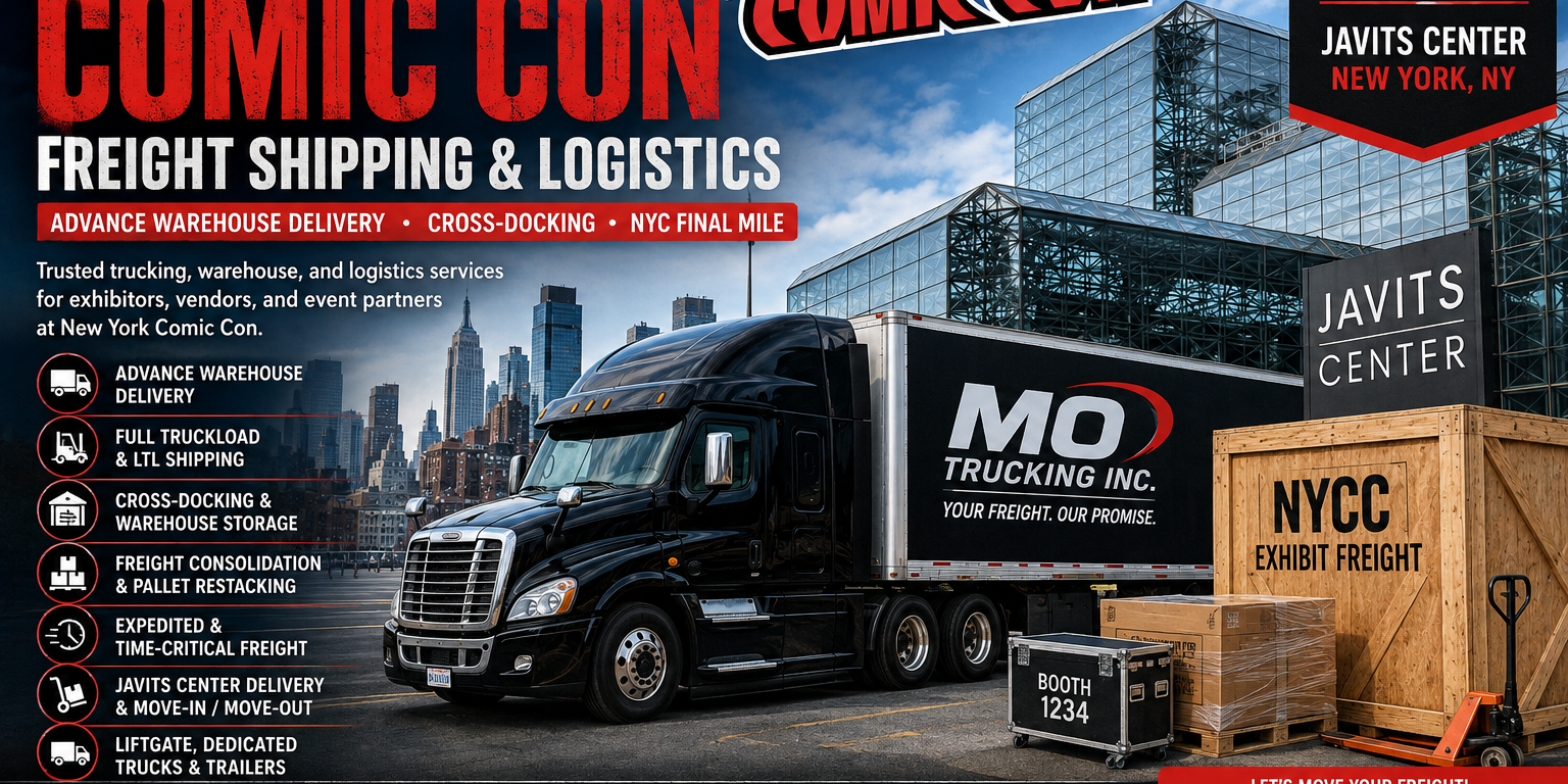 New York Comic Con Freight Shipping