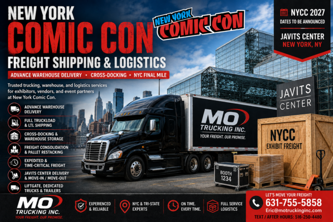 New York Comic Con Freight Shipping