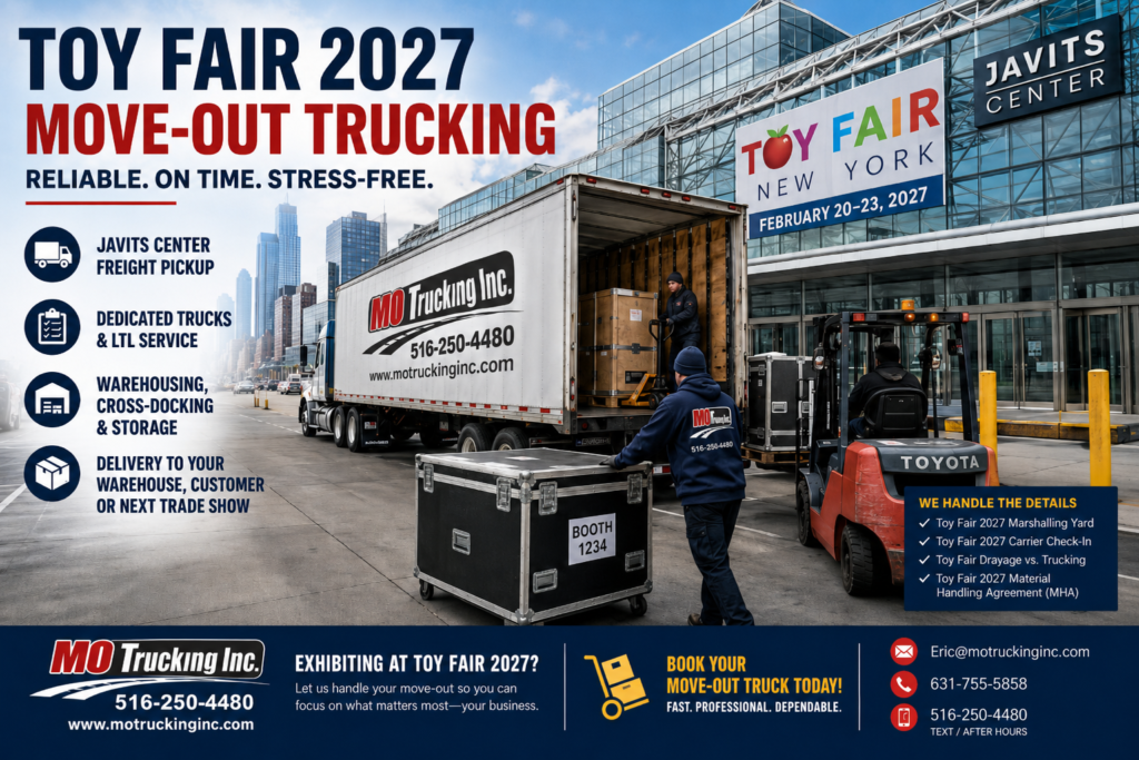 Toy Fair 2027 Move-Out Trucking