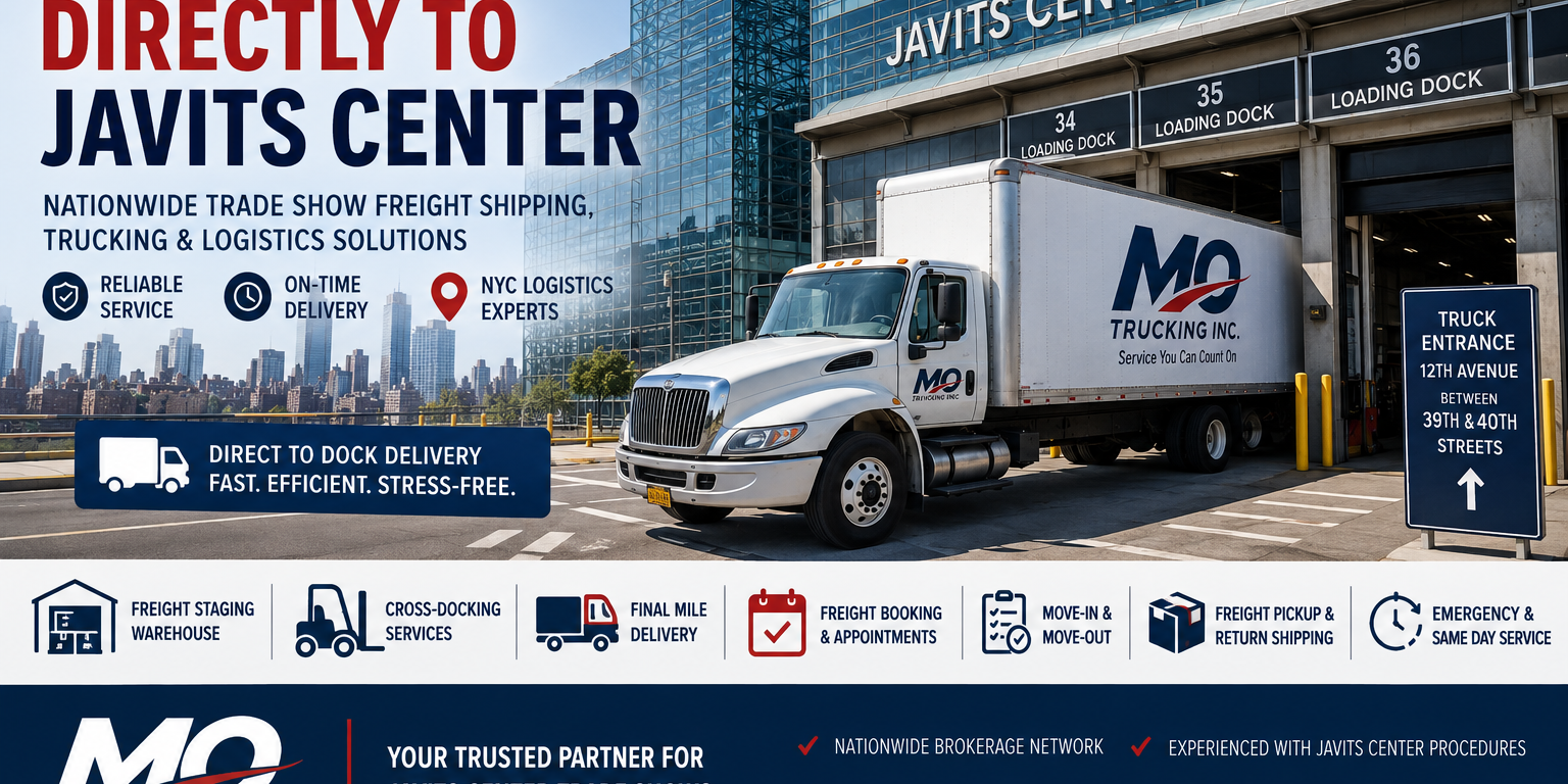 Ship freight directly to Javits Center