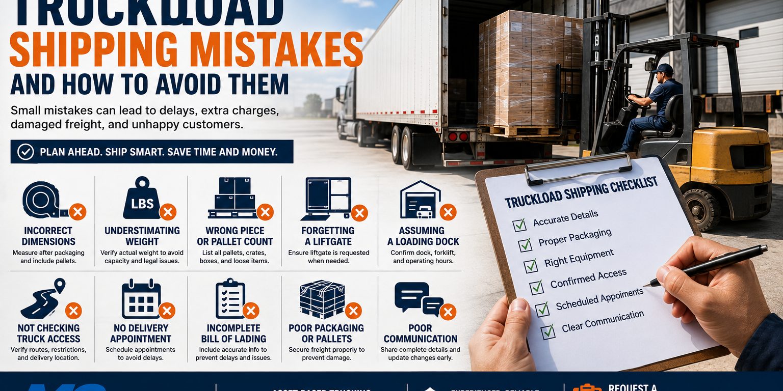 Common Truckload Shipping Mistakes and How to Avoid Them Common Truckload Shipping Mistakes and How to Avoid Them