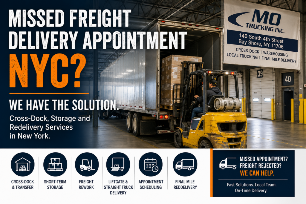 Missed Freight Delivery Appointment NYC