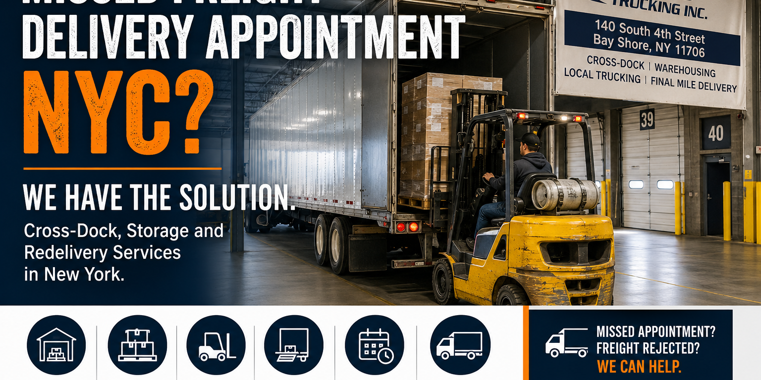 Missed Freight Delivery Appointment NYC