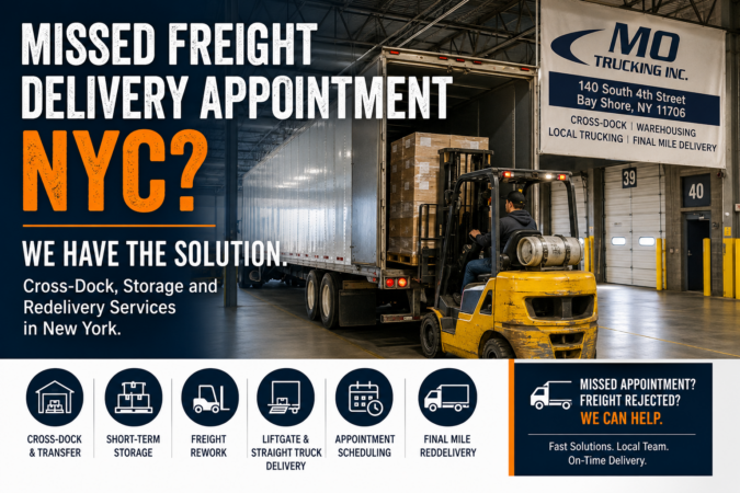 Missed Freight Delivery Appointment NYC