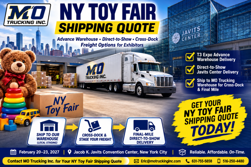 NY Toy Fair Shipping Quote