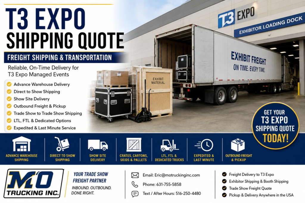 T3 Expo Shipping Quote